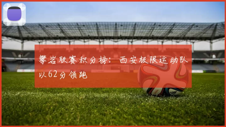 攀岩联赛积分榜：西安极限运动队以62分领跑